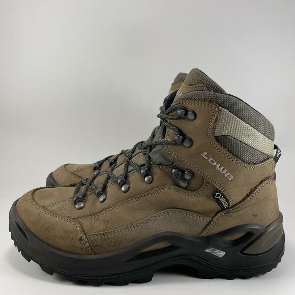 Lowa Renegade GTX Mid Hiking Boots Womens Size 9 Brown Goretex Waterproof - Picture 3 of 11